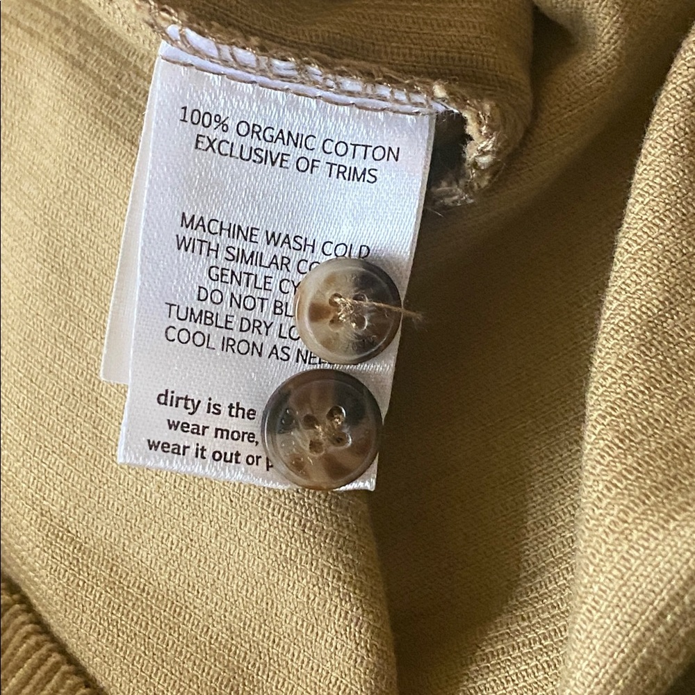 NWT TOAD & CO Scouter Cord Long Sleeve Button Up Shirt In‎ Honey Brown - Picture 9 of 12